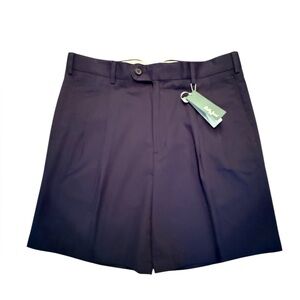 NWT Bobby Jones Men's Pleat Front Golf Shorts - Navy Size 36 6”Inseam MSRP $110